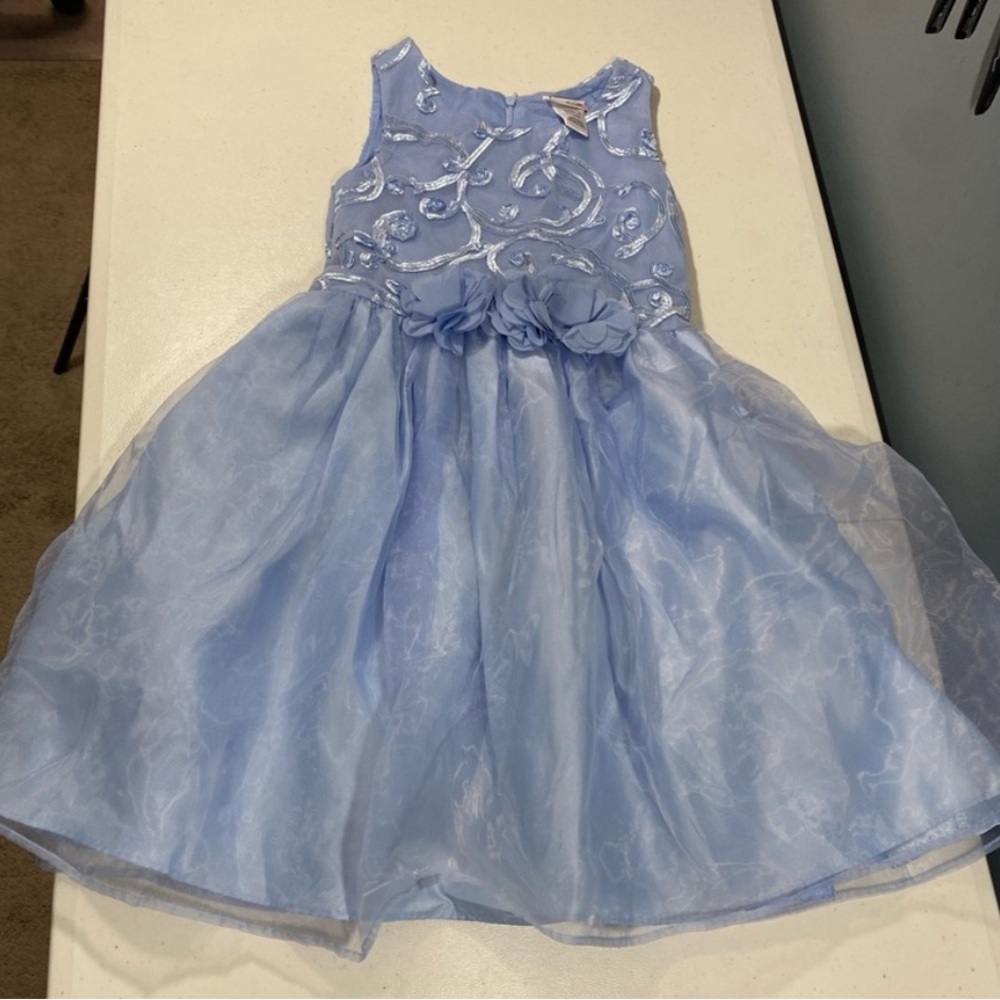 Gorgeous lt blue, Girl’s plus Boutique Dress, NWT